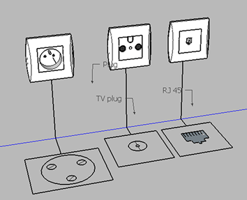 sketchup layout electrical symbols